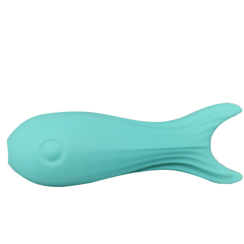Varita vibrador de lanza vibratoria de juguete sexual para adultos (horquilla verde de pescado grande)